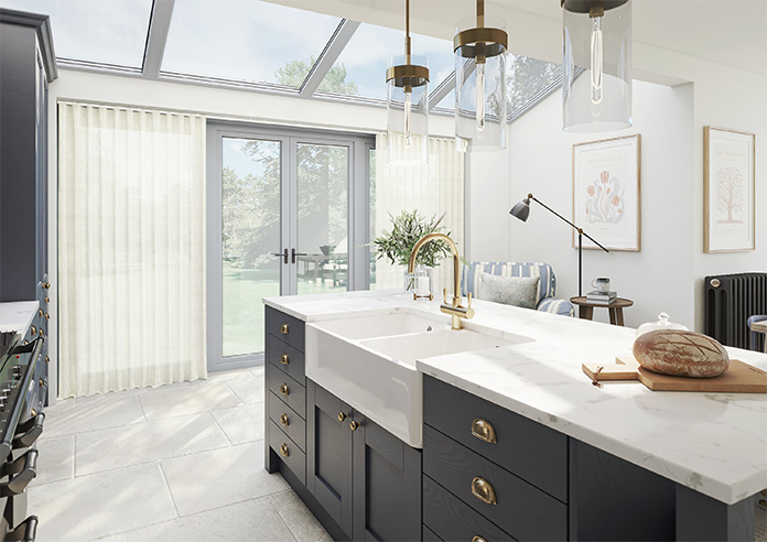 Petra Voile, Simple White - Made to Measure Curtains - Image 8